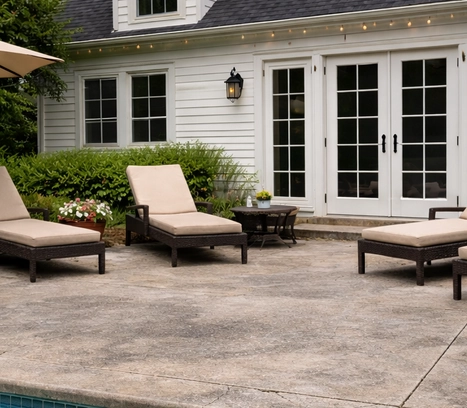 Old Concrete patio
