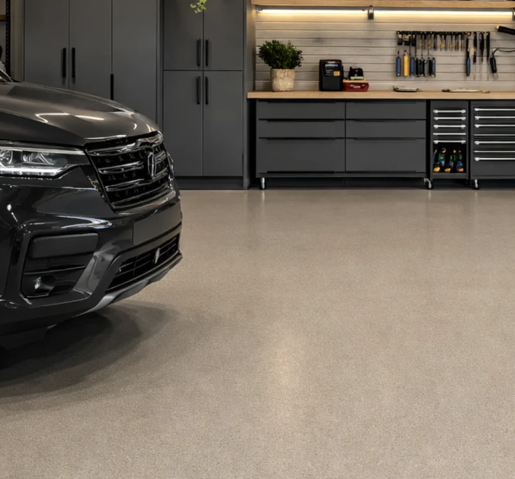 Tan Epoxy Garage