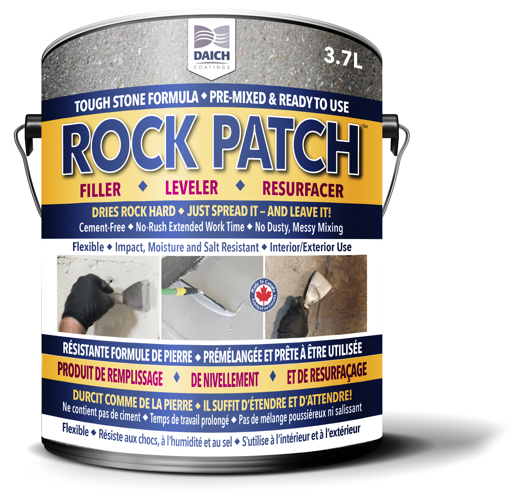 Rock Patch Filler, Leveler and Resurfacer - Daich Coatings